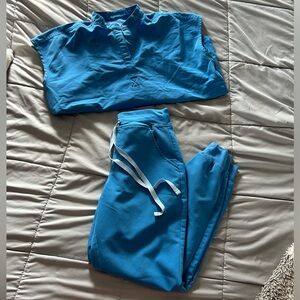 Figs Blue Women's Pants & Jumpsuit Set